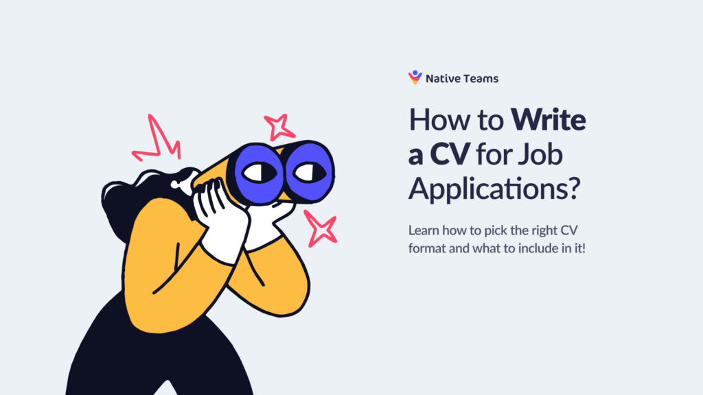 how to write a cv for job applications